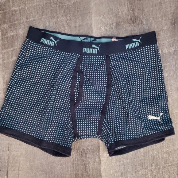Puma Other - Puma Men's Blue and Black Boxer Briefs